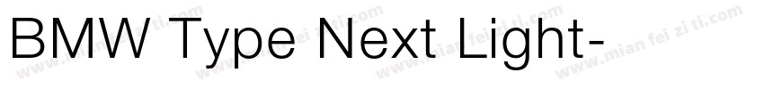 BMW Type Next Light字体转换